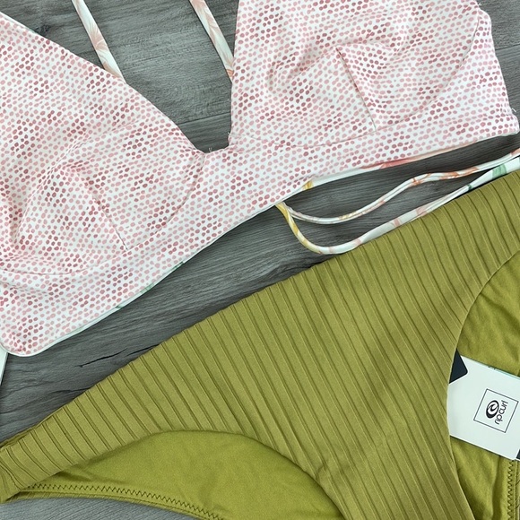 ☀️RIP CURL☀️ LA BONITA REVO CROP PREMIUM SURF CHEEKY PANT BIKINI SET - Picture 11 of 16